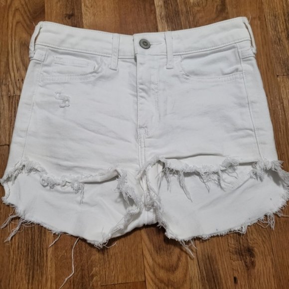2/$15 HOLLISTER HIGH RISE SUPER SKINNY SHORTS - Picture 1 of 11